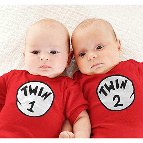 Nursery Decals And More Gender Neutral Baby Bodysuits, Includes 2 Bodysuits, 0-3 Month Twin 1 Twin 2 #TOP1