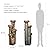 Hamiedun 5 -Tier Outdoor Garden Water Fountain Decor, Resin Fountain for Garden, Floor Patio, Deck, Porch, Backyard and Home Art Decor (Brown, 39.7inch)