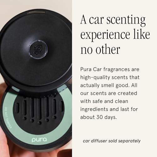 Image of Pura Car Scent Refill, Linens & Surf | Fragrance for Pura Car Diffuser, Clean and Safe Luxury Diffuser Scent, Long-Lasting Fragrance for 30 Days of Aroma