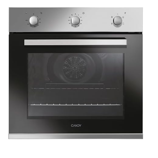 Candy Pop Evo FCP502X/E, Horno Multifunción, 65L, Limpieza por Agua, Convección + Ventilador, 5 Funciones, 3 Mandos Giratorios, Puerta Doble Cristal, Acero Inoxidable