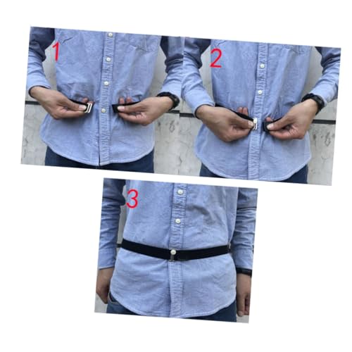 GALPADA 2 Peças Camisas Masculinas Cinto Protetor De Camisa Elástica Suporte De Camisa Ligas Camisa
