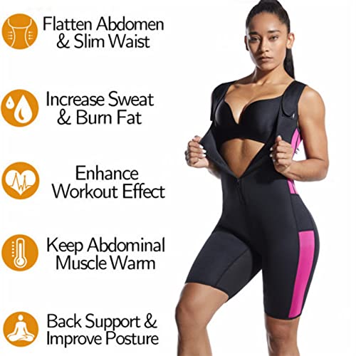 Valcatch Womens Full Body Shapewear Sleeveless Sauna Suit Weight Loss Waist Trainer Sweat Bodysuit #TOP3