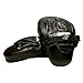 Amber Fight Gear Genuine Leather Extreme Curved Target Focus Punching Mitts for MMA, Kickboxing, Muay Thai Martial Arts Sparring with Wrist Support