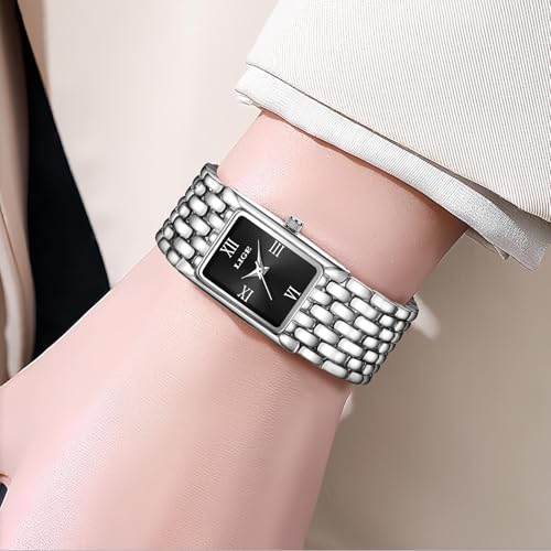 Image of LIGE Watches for Women Luxury Ladies Quartz Wrist Watches with Stainless Steel Bracelet,Waterproof.Womens Casual Fashion Small Watch Bracelet