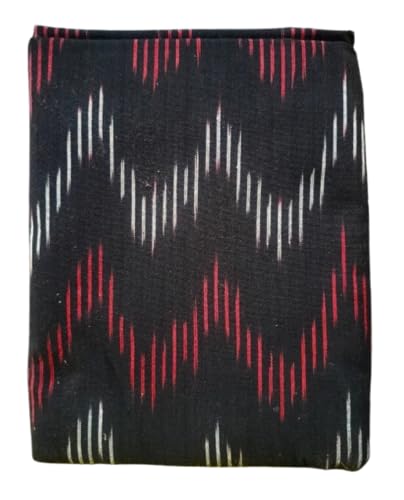 Image of Cotton Pochampally ikat unstitched blouse, Kurthi, long frock fabric material for women (1 meter, 2 meters & 3 meters)