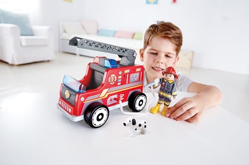 Hape Set Vigile Del Fuoco Con Camion E Cagnolino - Gioco Di Ruolo Educativo - 5