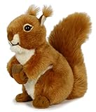 Ice King Bear Reaistic Red Squirrel Stuffed Animal Plush Toy (with Nut)