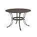 Home Style 5555-32 Biscayne Round Outdoor Dining Table, Rust Bronze Finish, 48-Inch