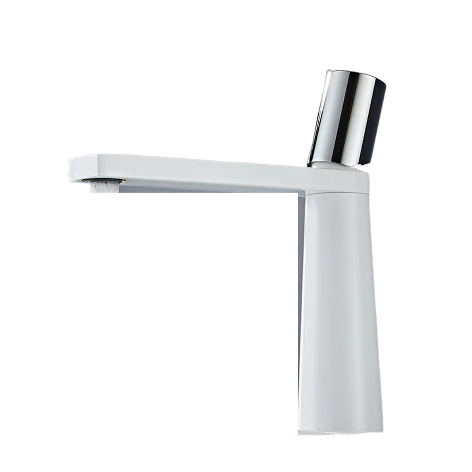 CVFRDD Bathroom Mixer Tap Deck Mount Vanity Faucet, Single Holder Single Hole Faucet, Bathroom Black Washbasin Sink Taps High(SLT184-WS)