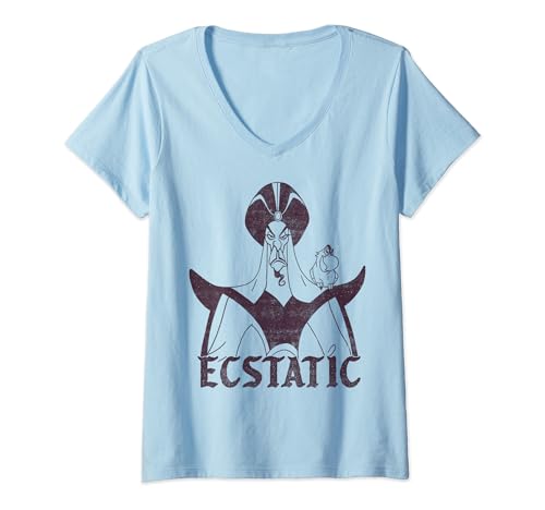 T-shirt Jafar Disney Villains col V pour exprimer votre originalité