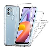 linashangmaob Pełna ochrona zawiasów do Xiaomi Redmi A2, krystalicznie przezroczyste etui, odporne na uderzenia etui ochronne, odporne na zarysowania, przezroczyste, smukłe etui ochronne do Xiaomi