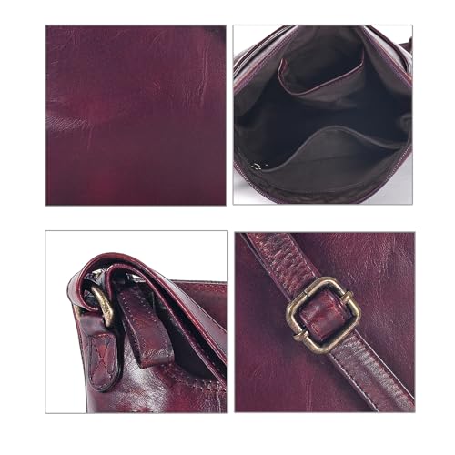 Image of Leather Crossbody Bags for Women - Ladies Sling Handbags - Medium Cross body Purses Handbags - Purses For Women