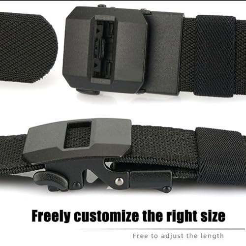 Logicalcy Edc Nylon Ratchet Belt, 47in Adjustable Logicalcy Ratchet Belt, Comfortable Stretch Belts for Men3
