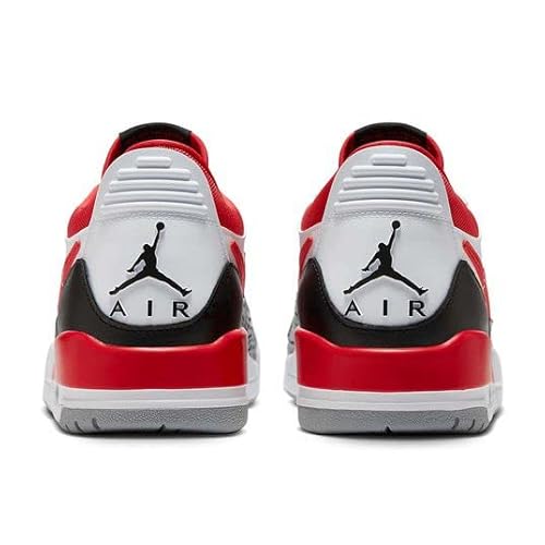 Tênis masculino Air Jordan Legacy 312 Branco/Vermelho Fogo-Preto-Lobo Cinza (CD7609 160), Branco/ver