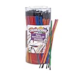 PAINT BRUSHES: Set of 144 assorted paint brushes, 3 different widths. Bristles are 5/8 inches long. Brushes are 6" Long with assorted handle colors. MULIPLE PURPOSE & VERSATILITY: Watercolor, acrylic, pastel painting. Rock painting, classroom and gro...