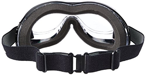 Pacific Coast Airfoil Padded \'Fit Over Glasses\' Riding Goggles (Black Frame/Clear Lens) - Thumbnail 5