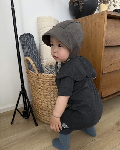 Baby Kids Sun Hat UPF 50+ UV Brimmed Linen Bonnet Cotton-Lined for Boys Girls Child Sunscreen hat Baby Kids Cap4