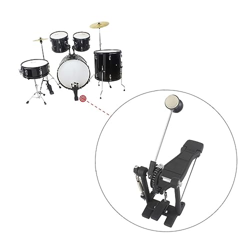 Accesorios para pedal de batería Yardwe con mango de acero inoxidable y mazo de fieltro miniatura 3