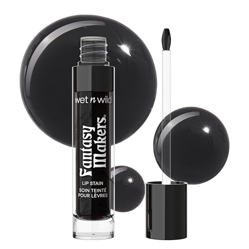 wet n wild Halloween Fantasy Makers Lip Stain Long lasting Buildable Color Weightless Formula Cruelty-Free - Midnight Kiss