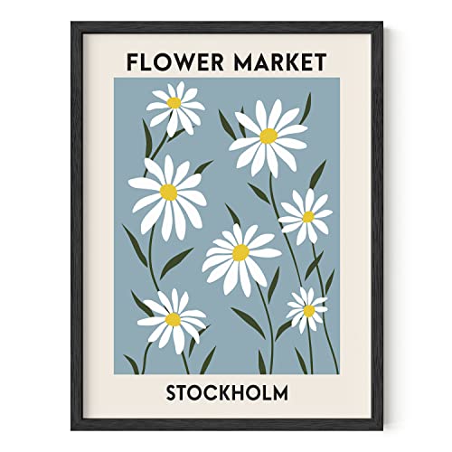 HAUS AND HUES Matisse Wall Art - Art Exhibition Poster for Room Aesthetic Wall Art, Henri Matisse Prints, Danish Pastel Posters Paintings, Danish Posters Aesthetic (Black Frame, 12x16)