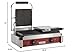 Kratos Commercial Electric Panini Sandwich Grill with Grooved Plates, 18.7