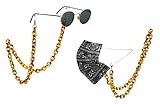 Generic New Brown Leopard Women's Fashion Acrylic Eyeglass Chain Sunglasses Holder Eyewear Retainer Strap Necklace Mask Holder With Stainless Steel Clasp And 2 Sets Of Rubber Connectors, Large