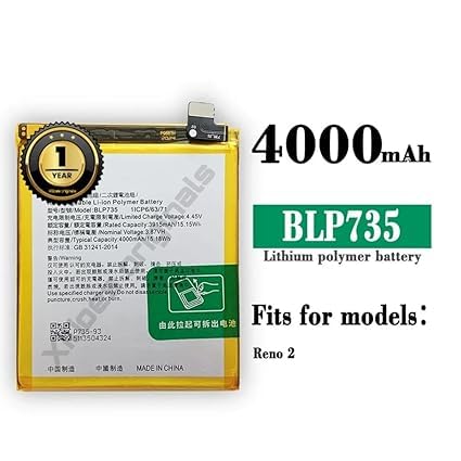 Image of BLP735 Battery for Oppo Reno 2F 2Z PCKM70, PCKT00, PCKM00, CPH1945, CPH1951, PCKM80 Battery with 1 Year Warranty**** (R291)