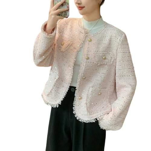 Veste courte en tweed pour femme fini les tenues ternes avec le patchwork