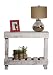Del Hutson Designs- Rustic Barnwood Sofa Table, USA Handmade Reclaimed Wood (White)