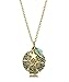 Antique Bohemian Necklace Essential Oil Diffuser Aromatherapy WLeather Pads & Adjustable