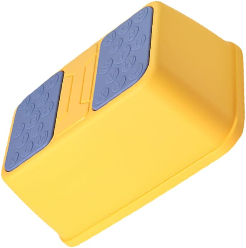 Levemolo Non-Slip Footstool for Boy Girl Stable Bathroom Stool for Toddlers Washing Hands Potty Training and Daily Use Kitchen Bathroom Yellow Single Layer