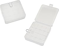 Vista 6 de Fielect 8 x Caja organizadora de almacenamiento de batería AA transparente