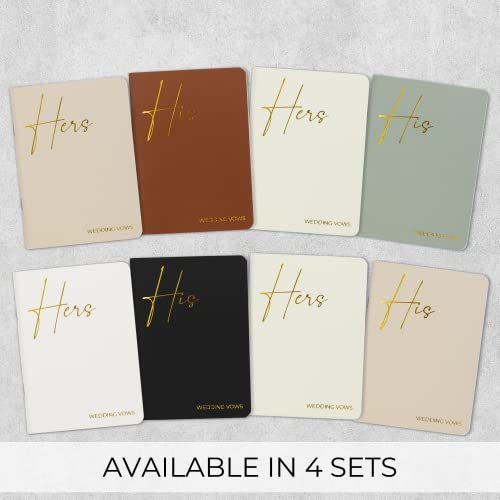 Elegant Vow Books With Gold Foil Lettering For Your Wedding - Perfectly Sized His And Hers Vow Books With Plenty Of Pages To Write Whatever Is On Your Heart - A Beautiful Addition For The Wedding Day #TOP7