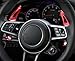 iJDMTOY Red CNC Billet Aluminum Large Paddle Extensions Compatible with Porsche Cayenne Macan Panamera 911 Cayman/Boxster 718