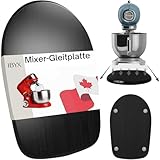 Ibyx Bambus Gleitbrett/Rollbrett – Heißluftfritteuse, Multifunktionsküchenmaschine & Teigknetmaschine · Leise Gummiräder, schont Arbeitsplatte · Belastbar bis 18 kg, passt unter Hängeschränke