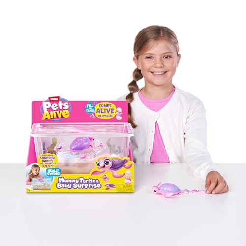Pets Alive Mommy Turtle Surprise von ZURU, Roboterspielzeug, Schildkröte