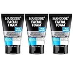 Mancode Detoxifying Face Wash for Men – Clear Skin, Oil Control, Acne Defense, Dark Spot Reduction, Pollution Protection – Pack of 3 | Men’s Skincare 100ml X 3