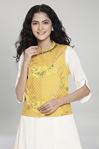 Ensemble ethnique imprimé en viscose mélangée fluide et légère couleur beige