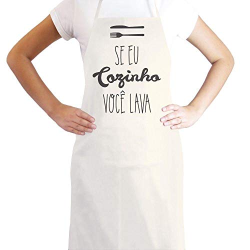 Avental Eu Cozinho Você Lava
