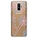 Produktbild Yokata Kompatibel für Samsung Galaxy S9 Plus Hülle Transparent Weich Silikon TPU Case Handyhülle Schutzhülle Durchsichtig Clear Backcover Bumper mit Muster Motiv - Löwenzahn