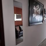 TSKDKIT HD Wall Mirror Self Adhesive Glass Mirror High Clear Mirrors Stick On Frameless Large Adhesive Mirrors Tile for Bathroom, Bedroom, Living Room, Hallway Decoration(40 x 30cm) - Image 8