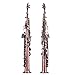 ammoon LADE Profesional Bronce Rojo Recta Bb Saxofón Soprano Sax Instrumento de...