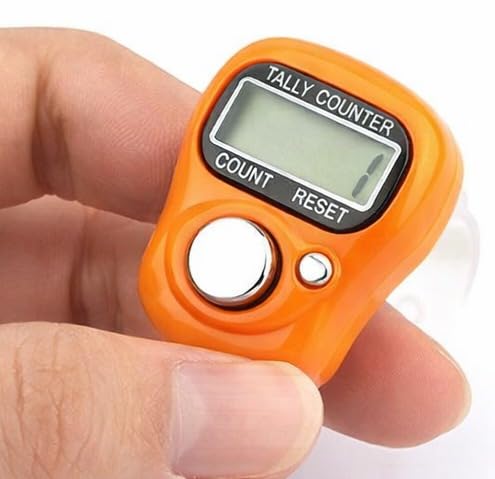 HBD Plastic Beads Portable Rotating Digital Finger Counter for Pooja Meditation Prayer Japa Mala | Various Use Digital Tally Counter, 1 Piece, Multicolor-image-20