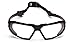 Pyramex Highlander Safety Eyewear, Black Frame/Clear Anti-Fog Lens