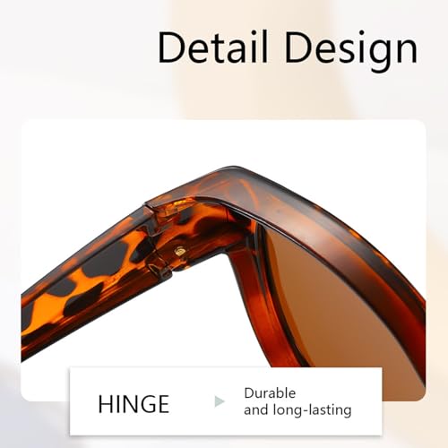 Filterseed Sunglasses Women,Polarized Uv400 Protection Trendy Round Cat-Eye Sunglasses Fit over Glasses3