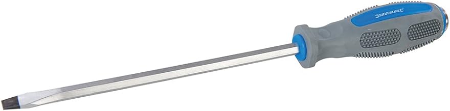 Silverline Tools 616477 - Destornillador de impacto con punta plana, color azul