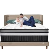 14 Inch Queen Mattress, Gel Memory Foam Hybrid Mattress in a Box, Pocket Spring Support with Motion Isolation & Pressure Relief, Medium Firm, CertiPUR-US