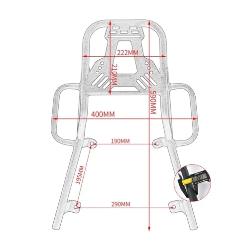 Porte-bagages arrière pour ADV 160 2022-2024 support de charge robuste