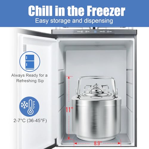 MRbrew New 1.6 Gallon Ball Lock Keg, Stainless Steel Cornelius Keg Beer Keg by MRbrew - Image 5