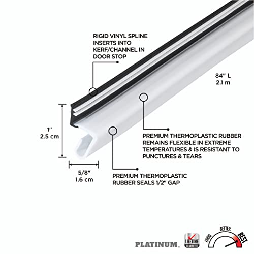 MD Building Products 91890 M-D Platinum Ersatz-Türpfosten Wetterleiste, weiß, Pack